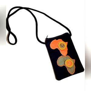 Amarasti Hand Embroidered 100% Cotton Sling Bag Made in Eswatini